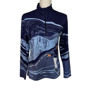 Krimson Klover Elevation Base Layer Top Women's Small 1/4 Zip Shirt